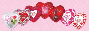 love and Valentine mylars