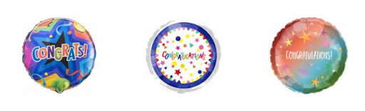 Congratulations Foil Balloon Pack