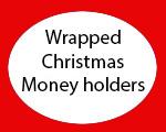 Wrapped Christmas Money Holder Cards