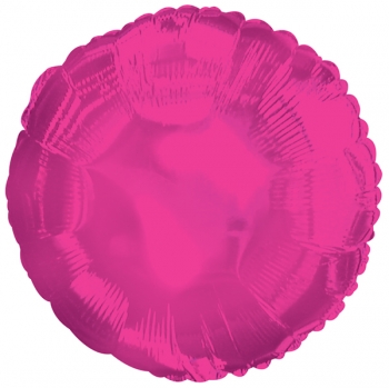 Hot Pink Round Foil Balloon – 10 pack