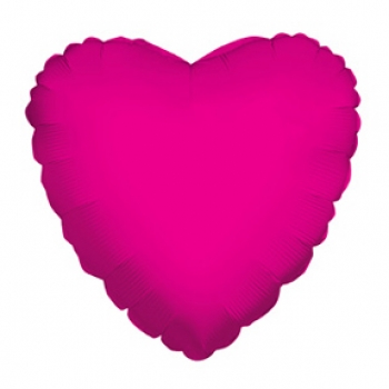 18" Hot Pink Heart mylar balloon