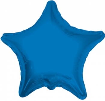 Royal Blue Star Mylar Balloon