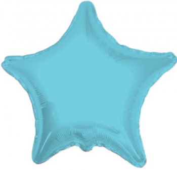 Baby Blue Star Mylar Balloon