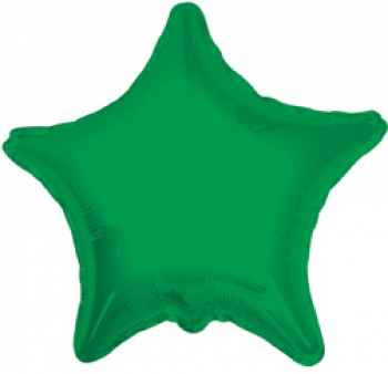 Emerald Green Star Mylar Balloon