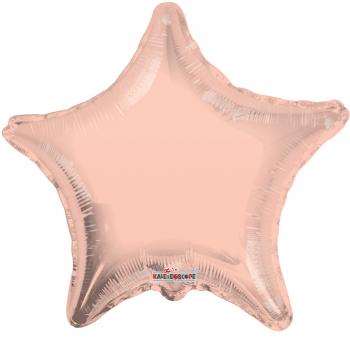Rose Gold Star Foil Balloon – 10 pack