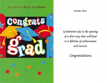 Wrapped Graduation cards
