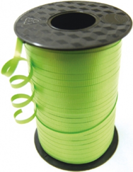 Lime green curling ribbon