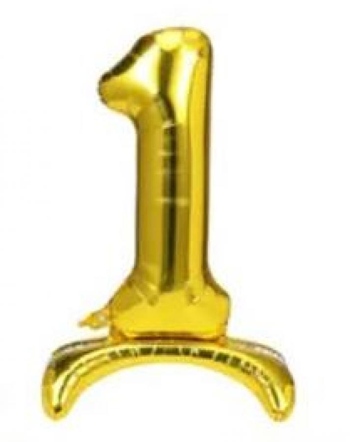 40" Gold Stand Up Number "1"