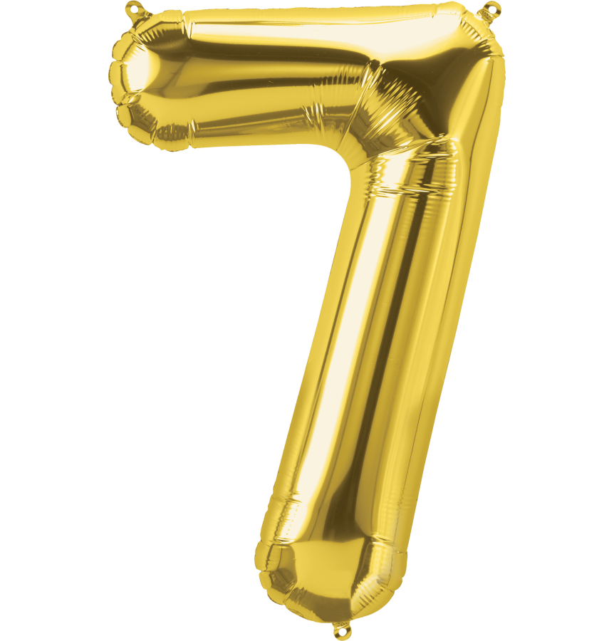 34 inch Gold Number 7