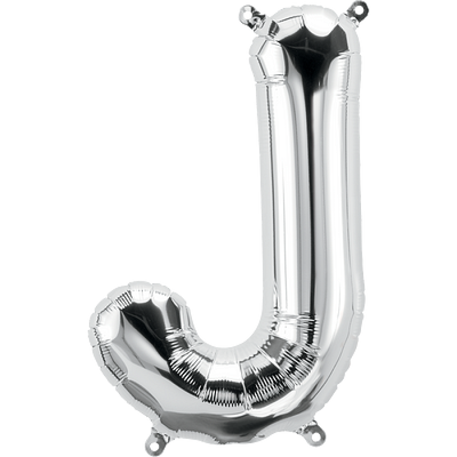 14" Silver Letter "J"