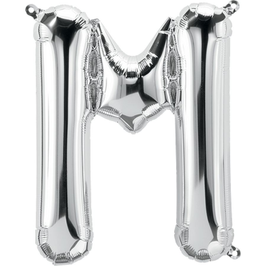14" Silver Letter "M"