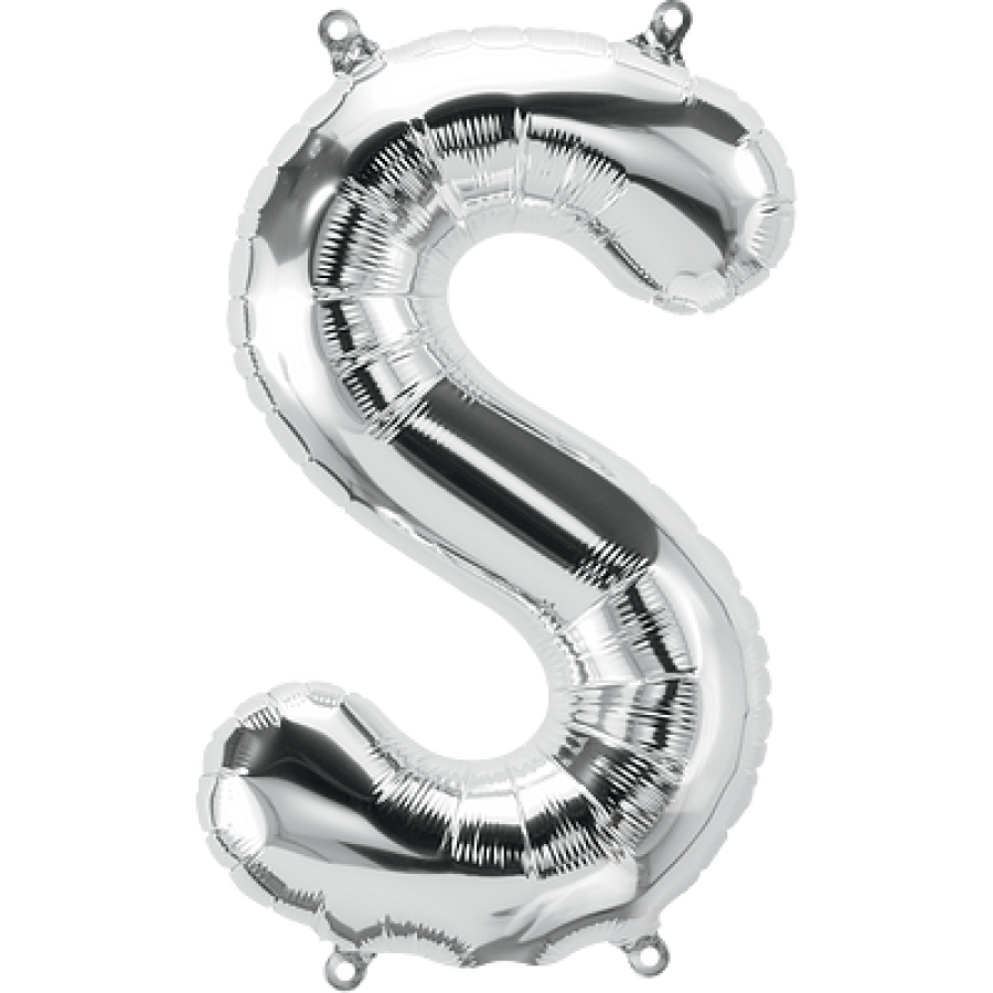 14" Silver Letter "S"