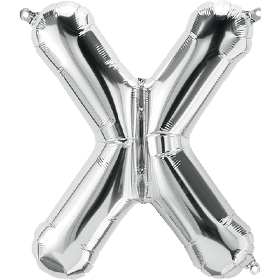 14" Silver Letter "X"