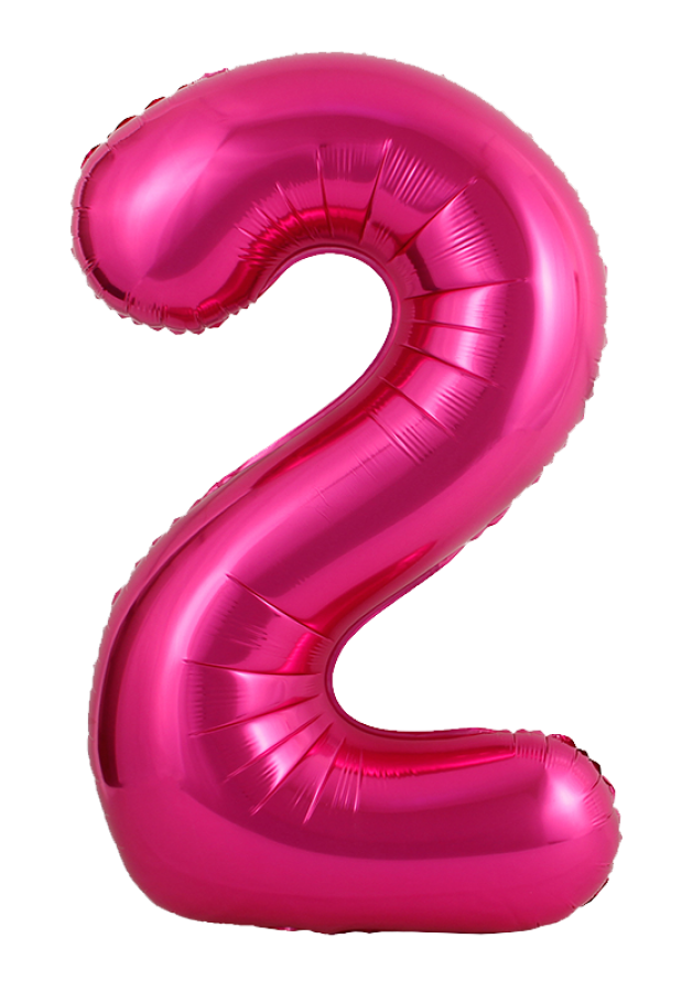 34 inch Pink Number 2