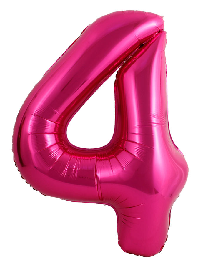 34 inch Pink Number 4