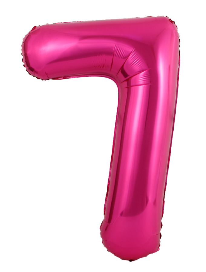 34 inch Pink Number 7