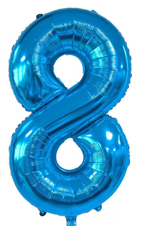 34 inch Blue Number 8