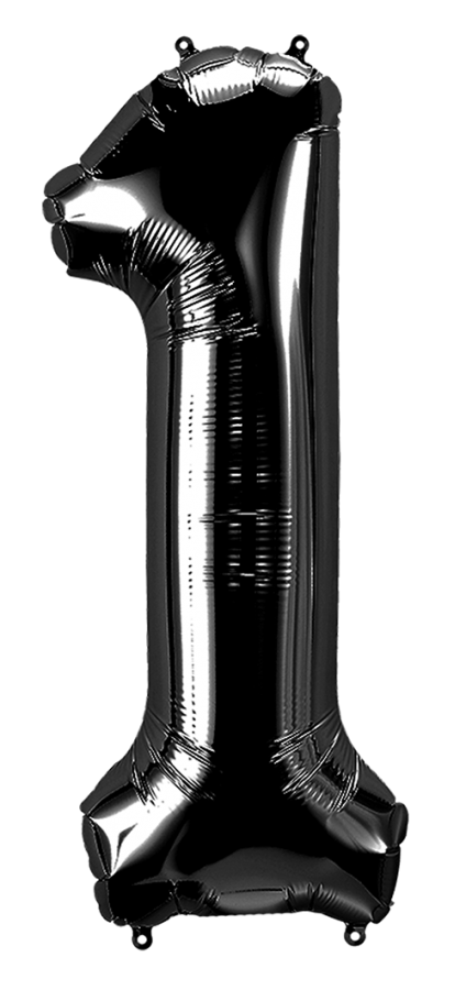 34 inch Black Number 1