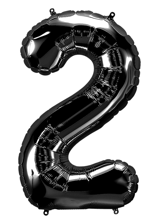 34 inch Black Number 2