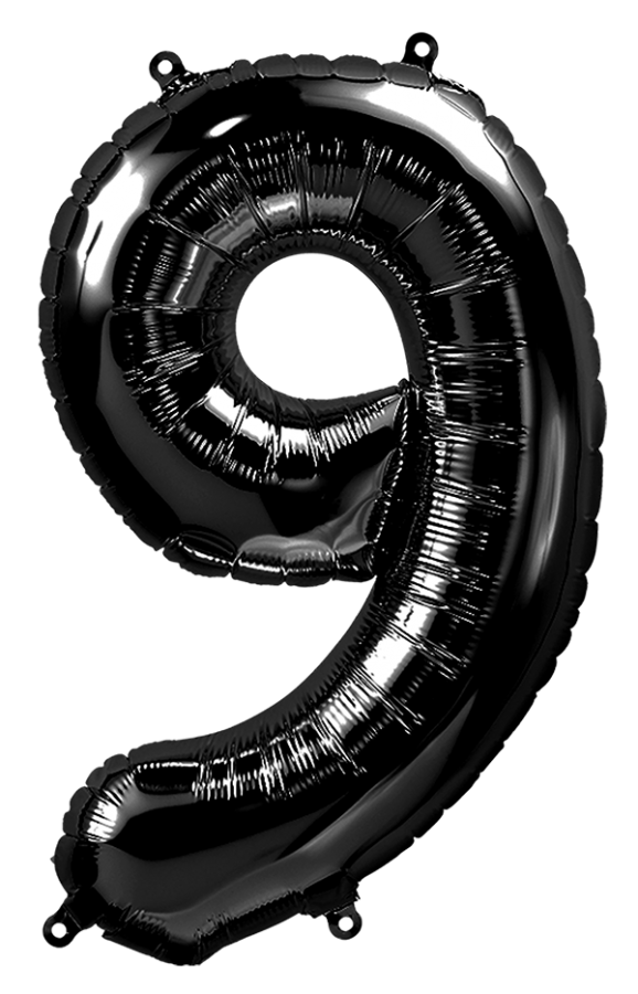 34 inch Black Number 9