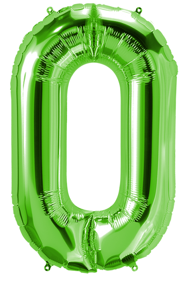 34 inch Green Number 0