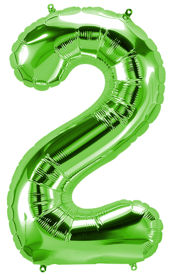 34 inch Green Number 2