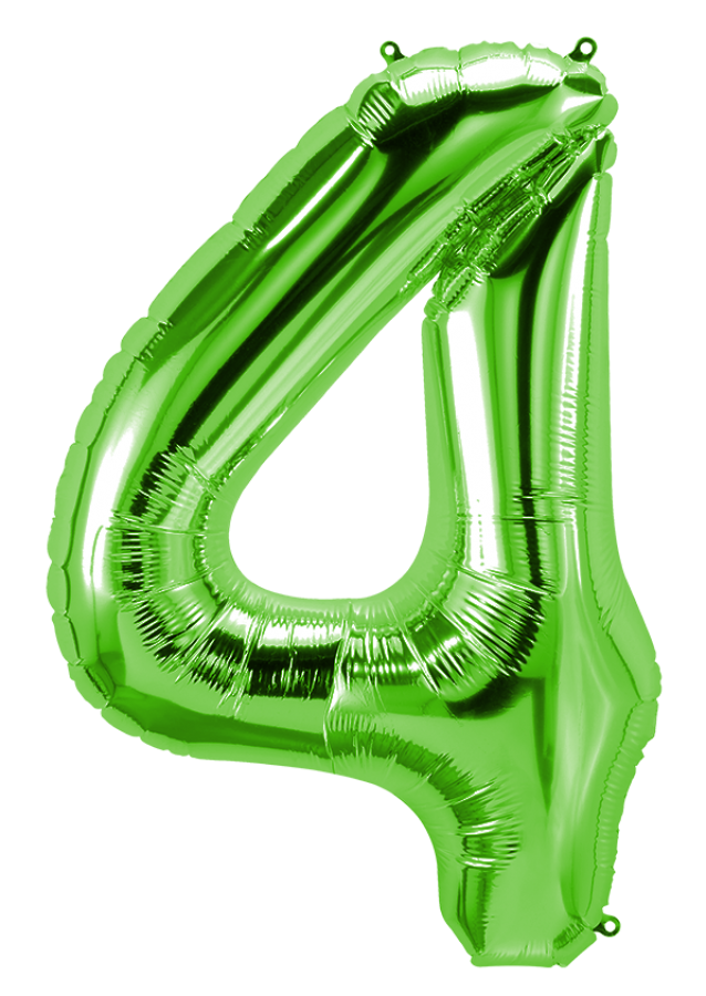 34 inch Green Number 4