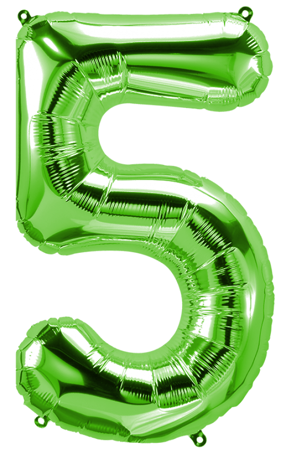 34 inch Green Number 5