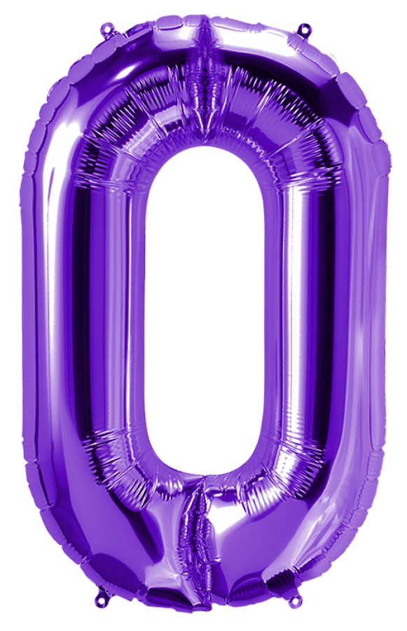 34 inch Purple Number 0