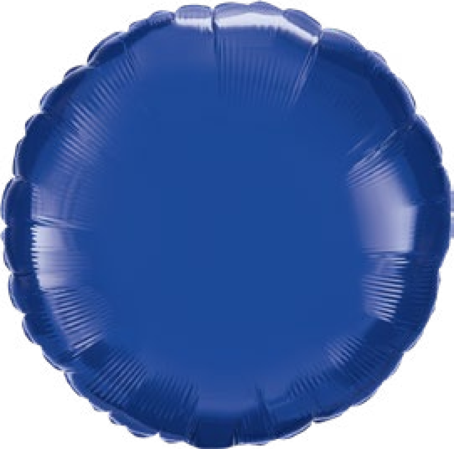 Sapphire Blue Round Foil Balloon – 10 pack