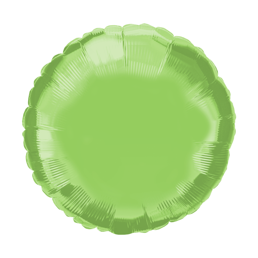 Pastel Green Round Foil Balloon – 10 pack