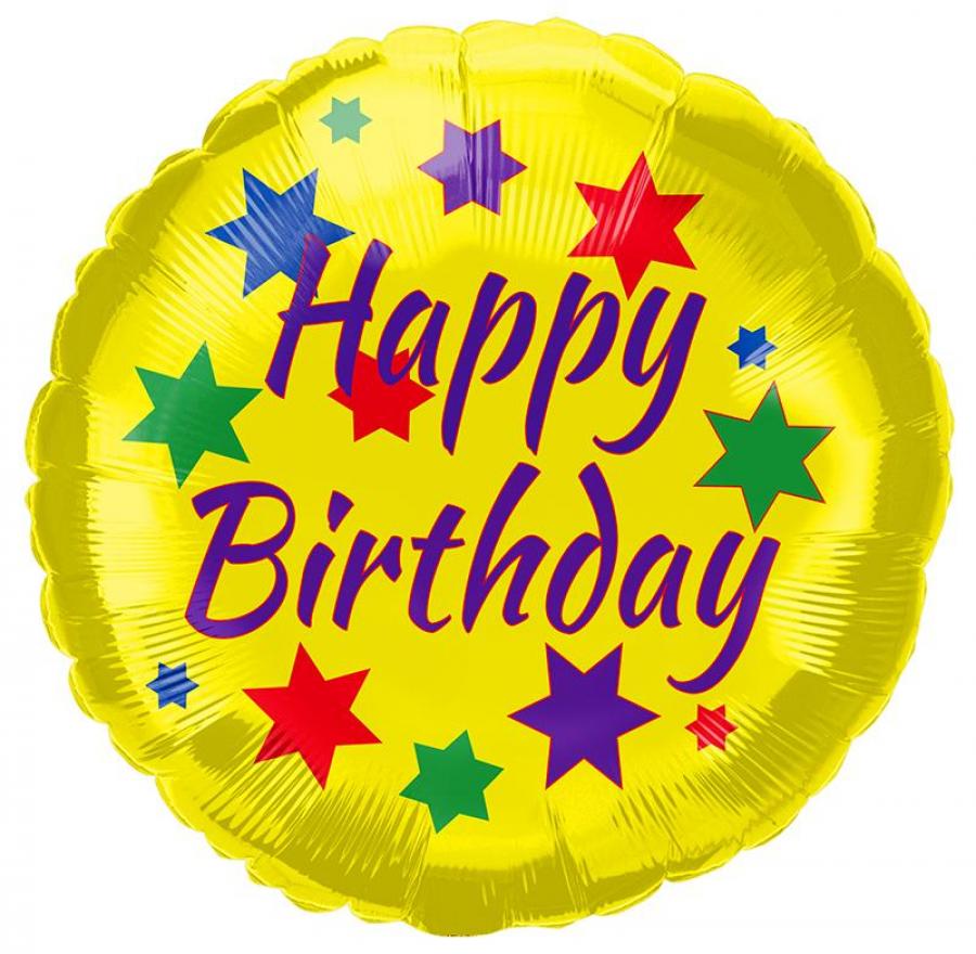 *Packaged Birthday Mylar Balloon - 10 pack