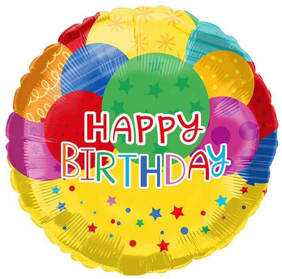 *Packaged Birthday Mylar Balloon - 10 pack