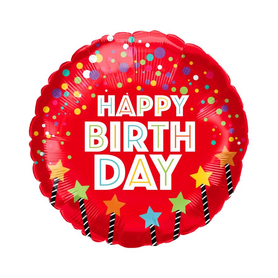 *Packaged Birthday Mylar Balloon - 10 pack