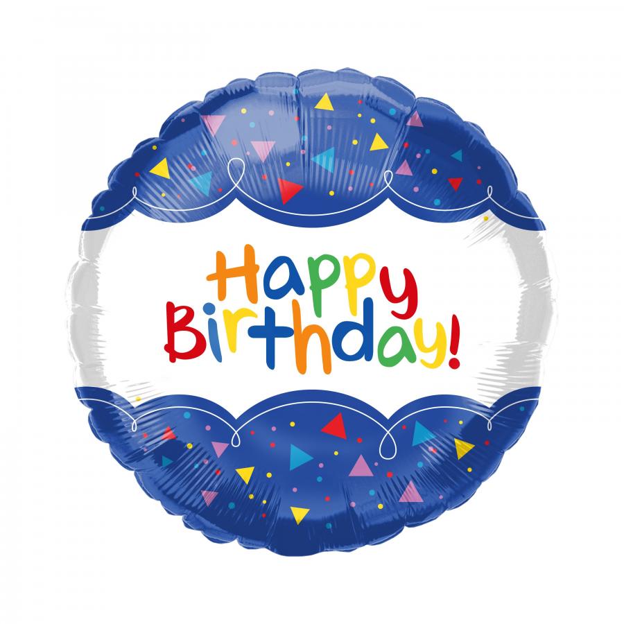 *Packaged Birthday Mylar Balloon - 10 pack