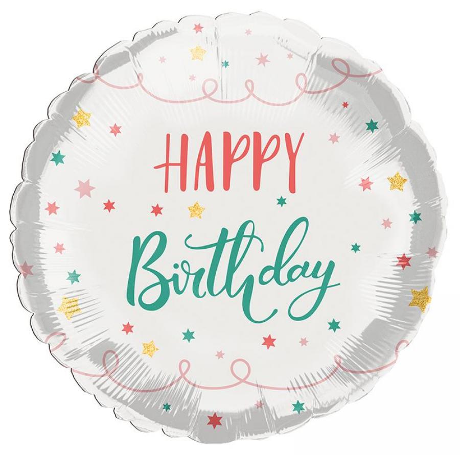*Packaged Birthday Mylar Balloon - 10 pack