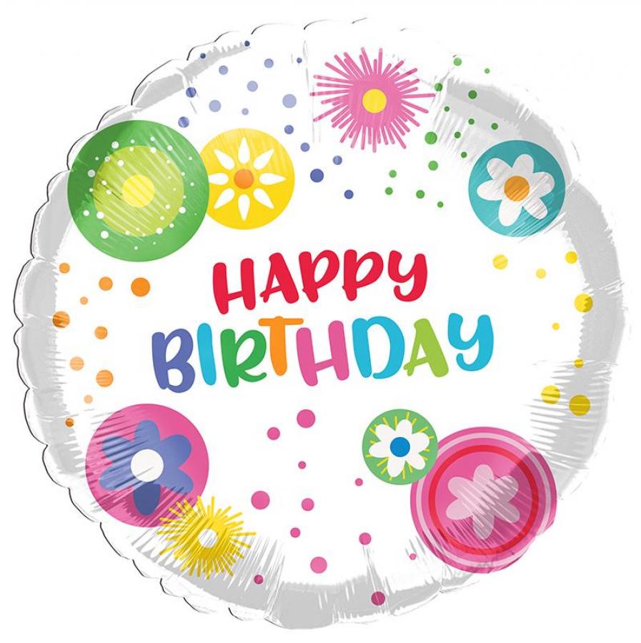 *Packaged Birthday Mylar Balloon - 10 pack