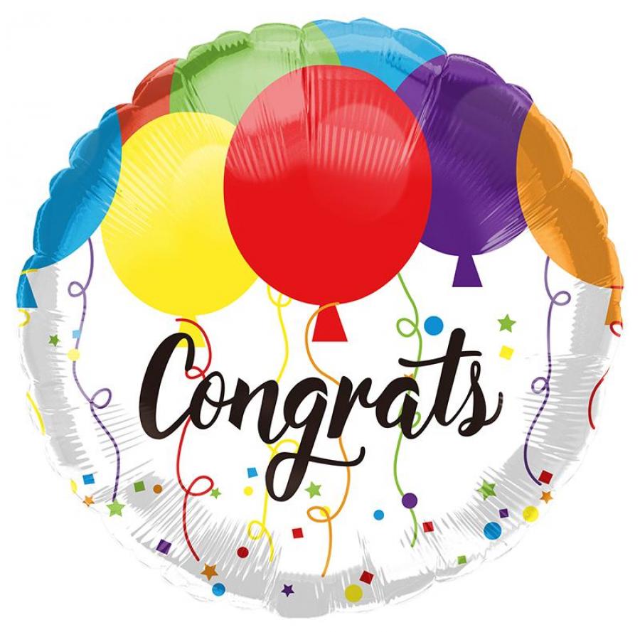 *Congratulations Foil Balloon – 10 pack