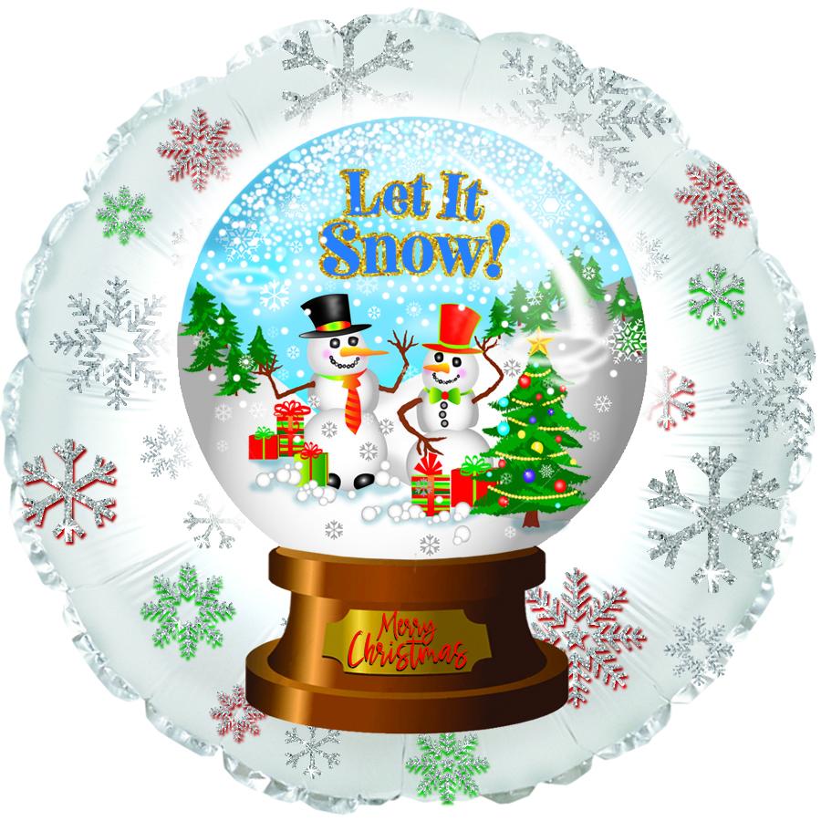 9" Christmas Foil Balloon – 10 pack