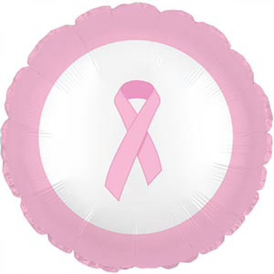 9" Breast Cancer Awareness Foil Balloon – 10 pack