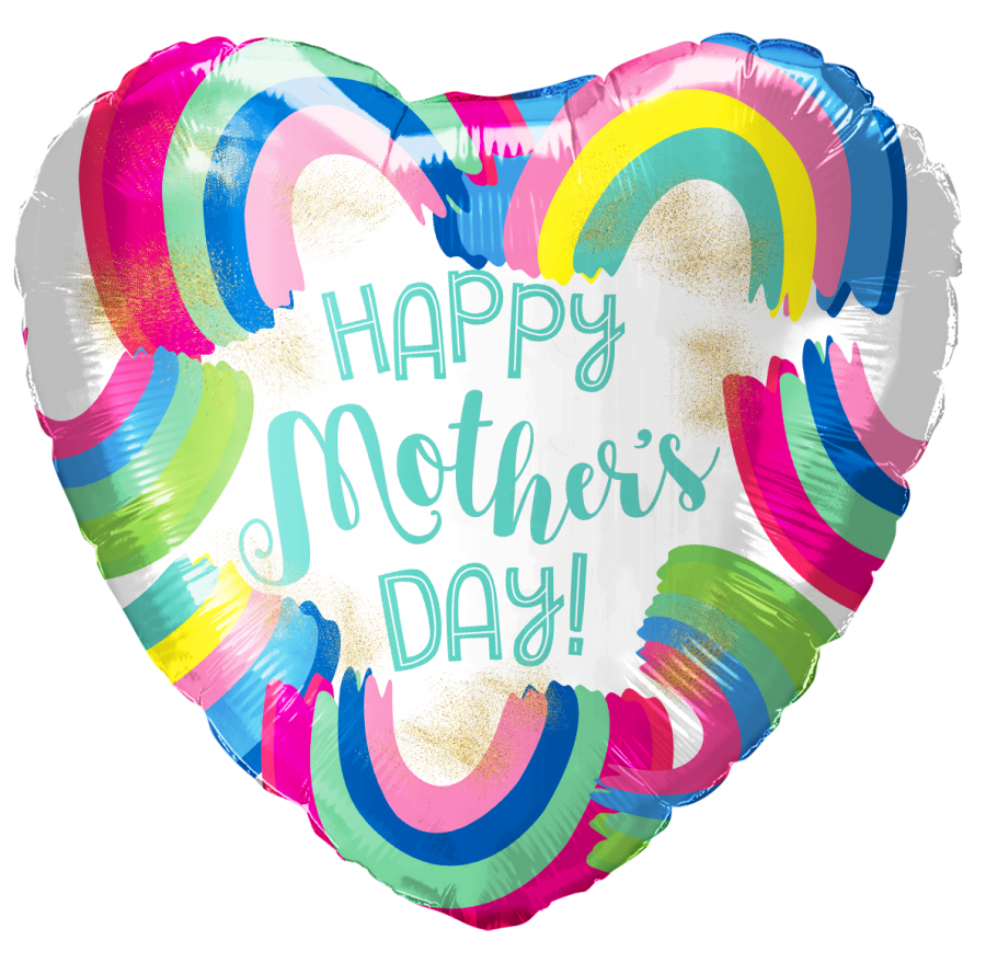 *9" Mother's Day Foil Balloon with Valve – 10 pack