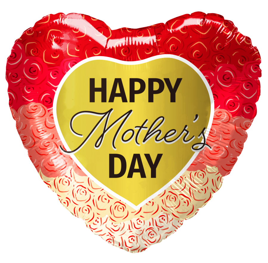 *9" Mother's Day Foil Balloon with Valve – 10 pack