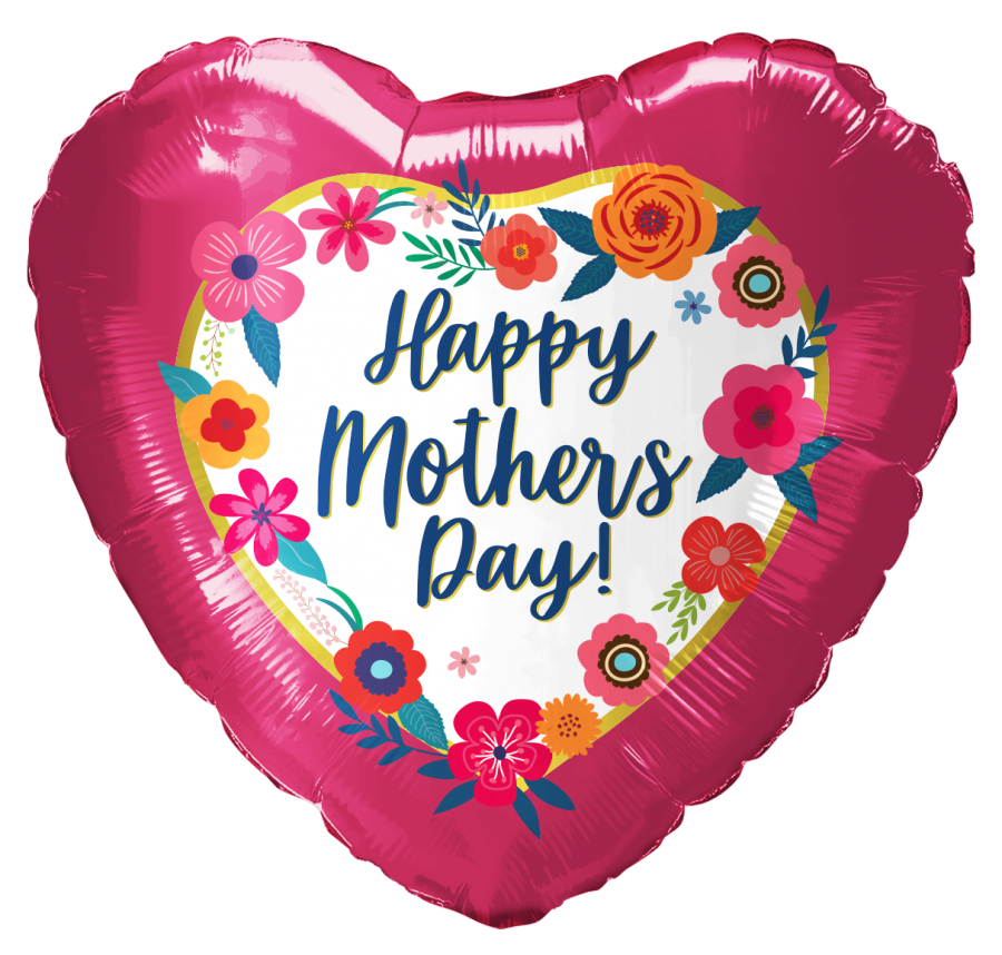 *9" Mother's Day Foil Balloon with Valve – 10 pack