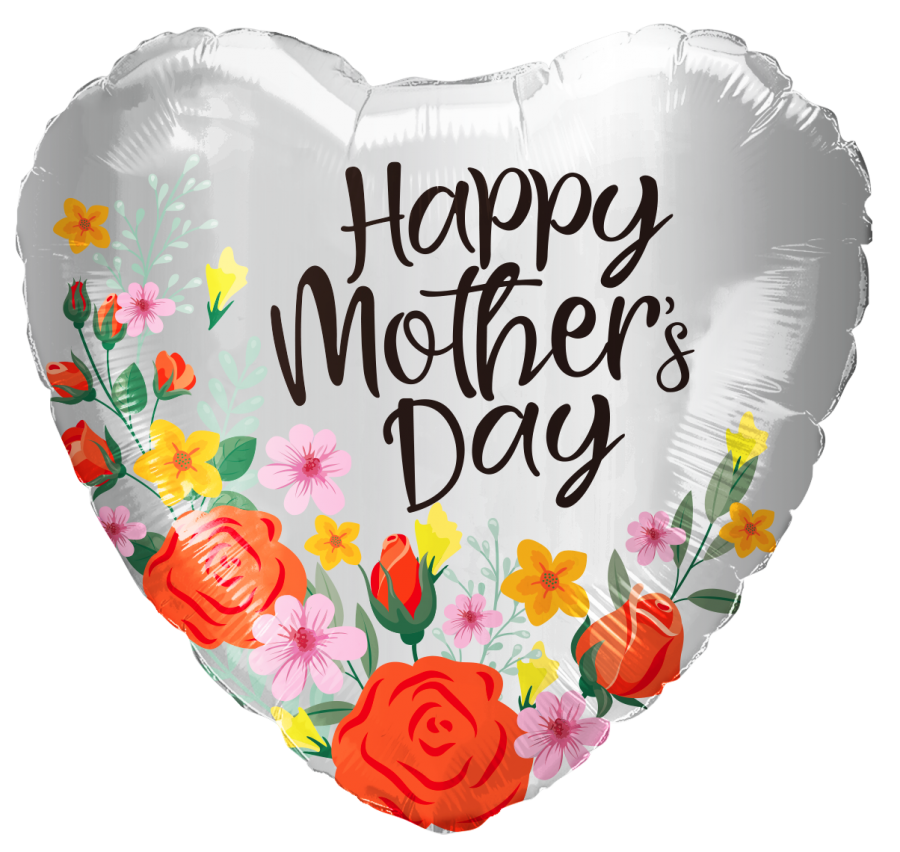 *9" Mother's Day Foil Balloon with Valve – 10 pack