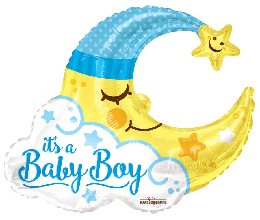 36" Baby Boy Foil Balloon – 5 pack