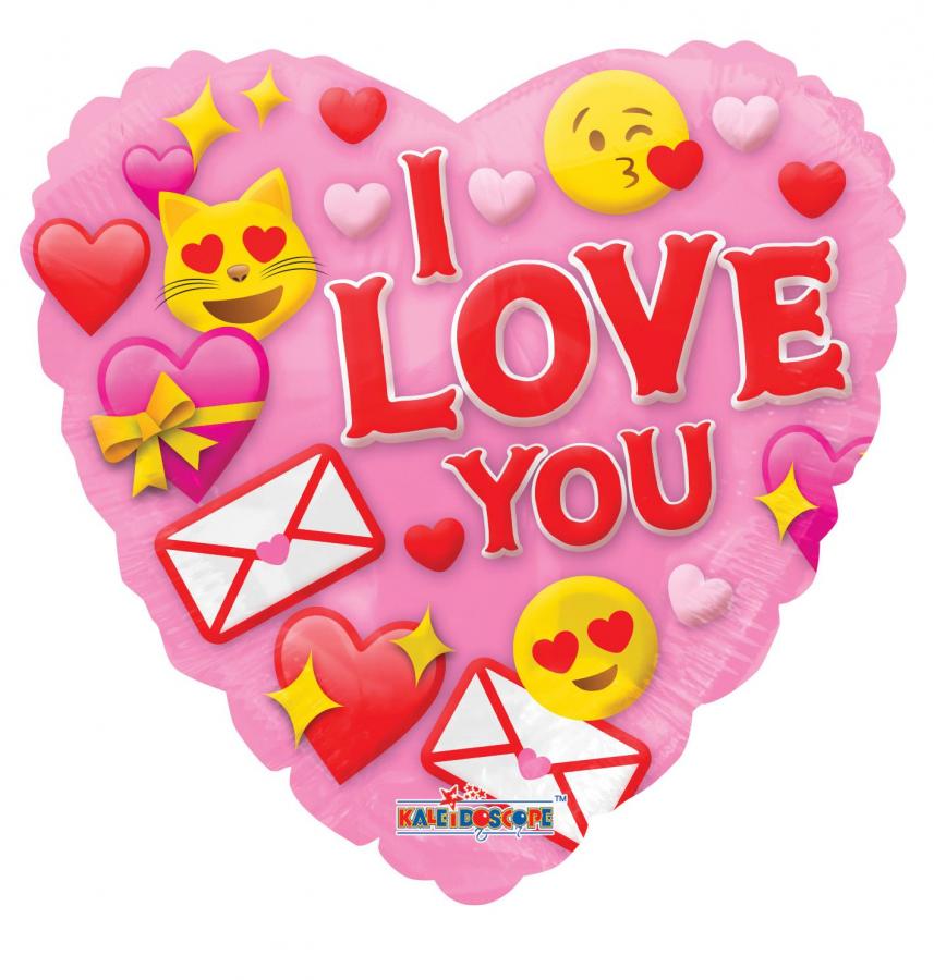 Packaged Love Mylar Balloon - 5 pack