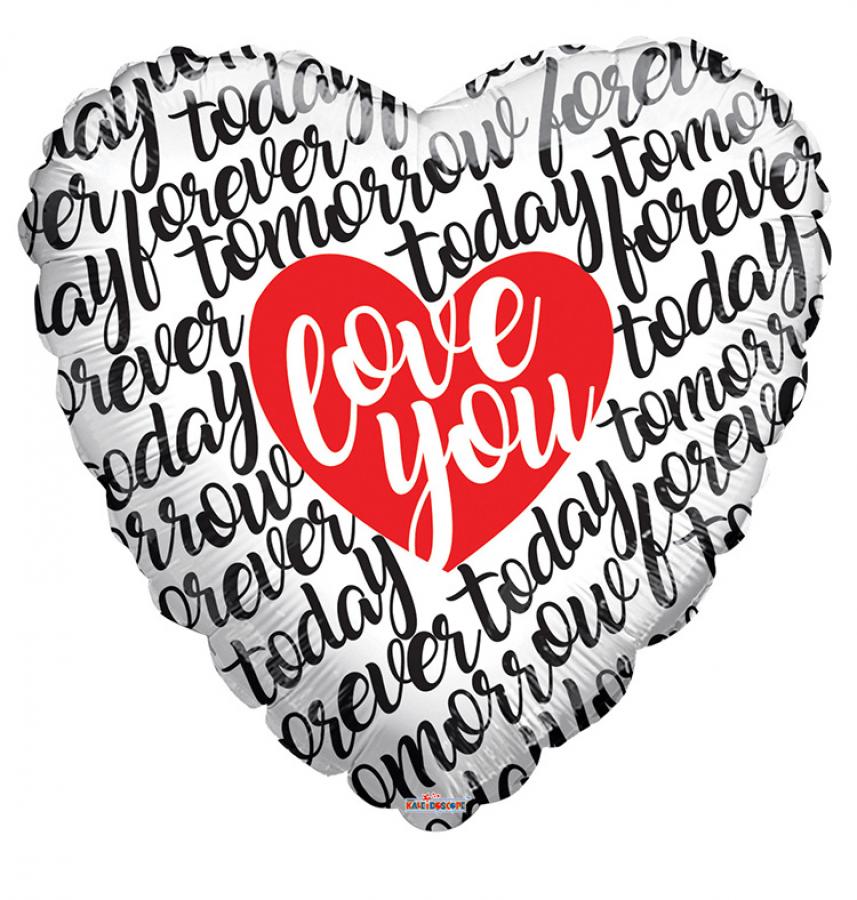 36" Love You Foil Balloon – 5 pack