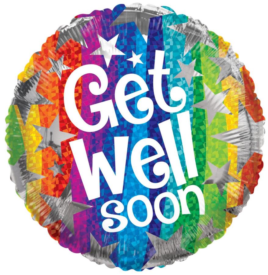 Get Well Stars Foil Balloon – 5 pack