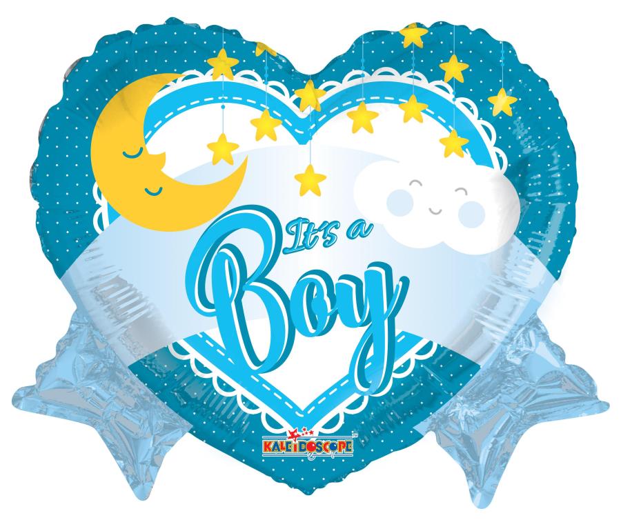 Baby Boy Foil Balloon – 5 pack