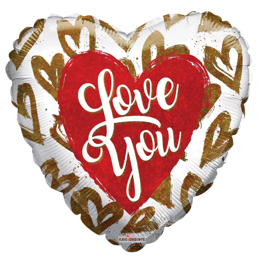 Packaged Love Mylar Balloon - 5 pack